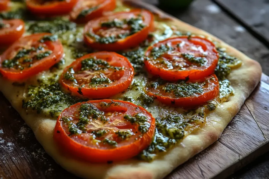 Tomato Halves Chimichurri Recipe for Pizza