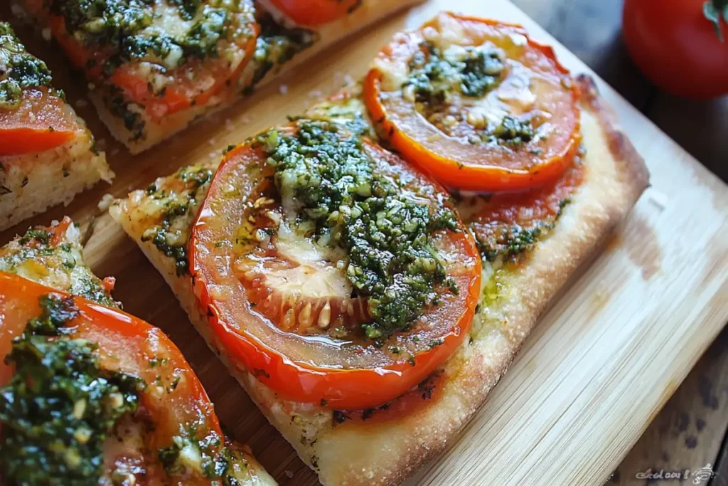 Tomato Halves Chimichurri Recipe for Pizza