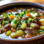 Recipe for Soup Using Leeks and Beef